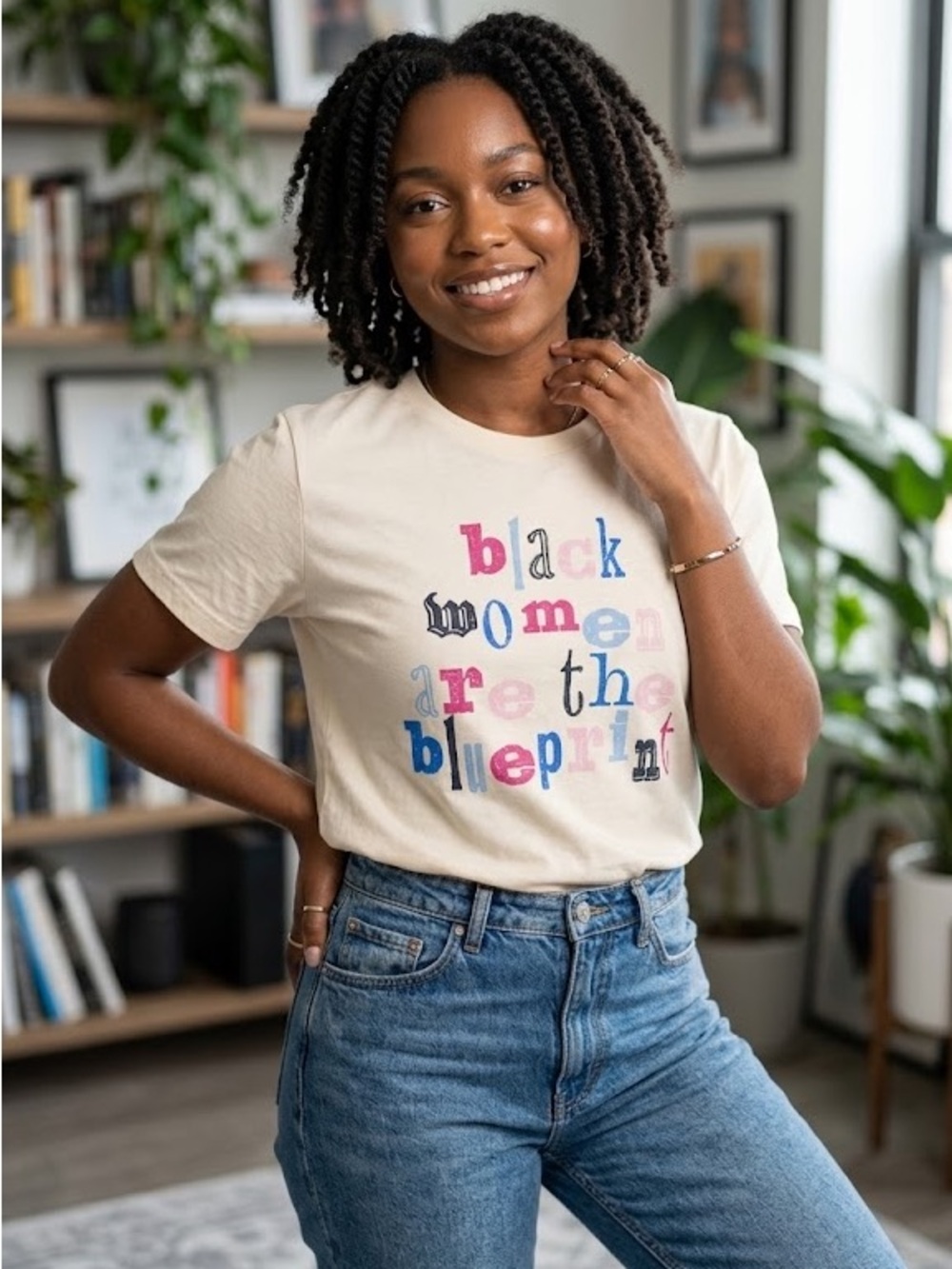 NWT Legendary Rootz “Black Women Are The Blueprint” Graphic Tee Sizes XS/L